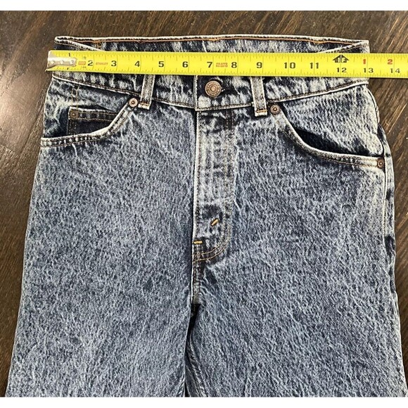 Vintage 28x34 Levis 515 Silver Medal Jeans Acid Denim Made In USA Tag 26x34 - Picture 7 of 12